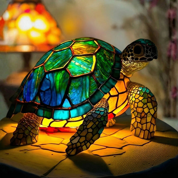 Tortuga - Lampe Vitrail