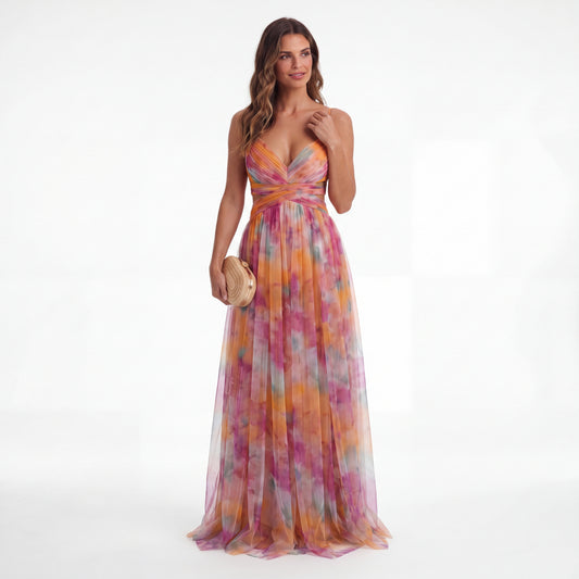 Laura™ | Robe longue Élégance florale