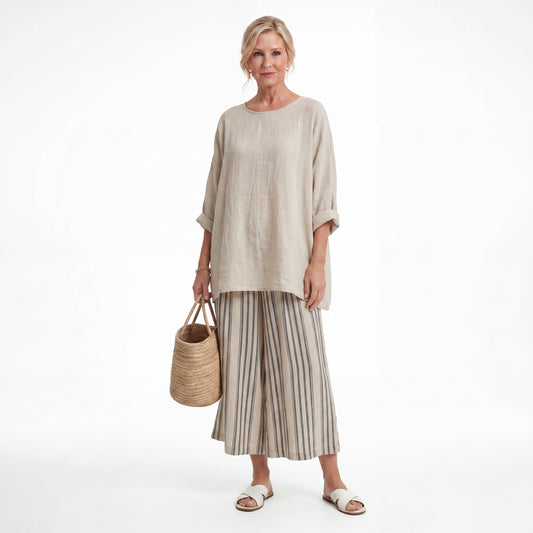 Zamira™ | Chemisier ample et jupe midi