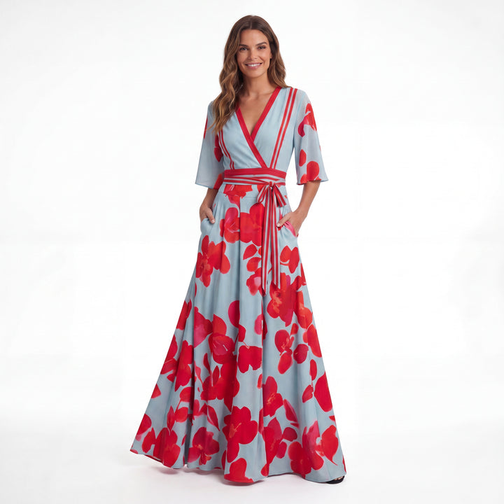 Valentina™ | Robe longue élégante avec décolleté plongeant