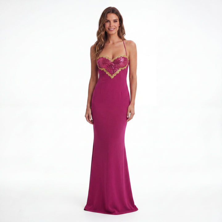 Amaia : Robe sirène rose