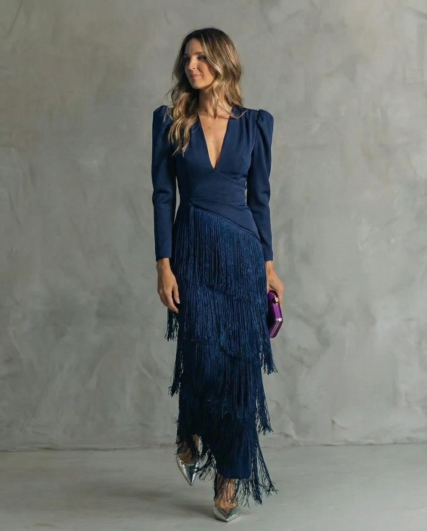 Clara™ | Robe midi élégante avec manches françaises