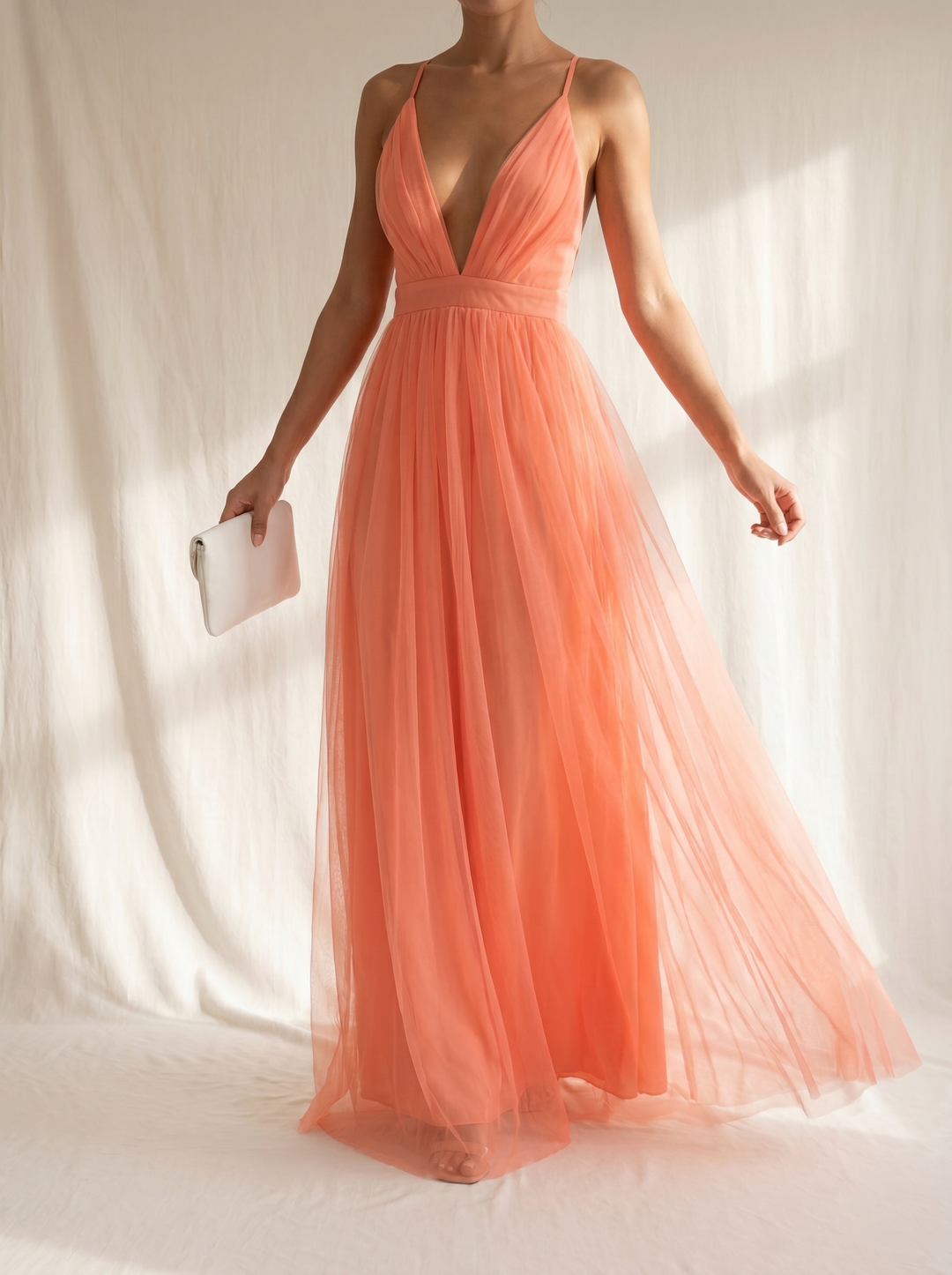 Genève | Robe longue « Luce Corallo »