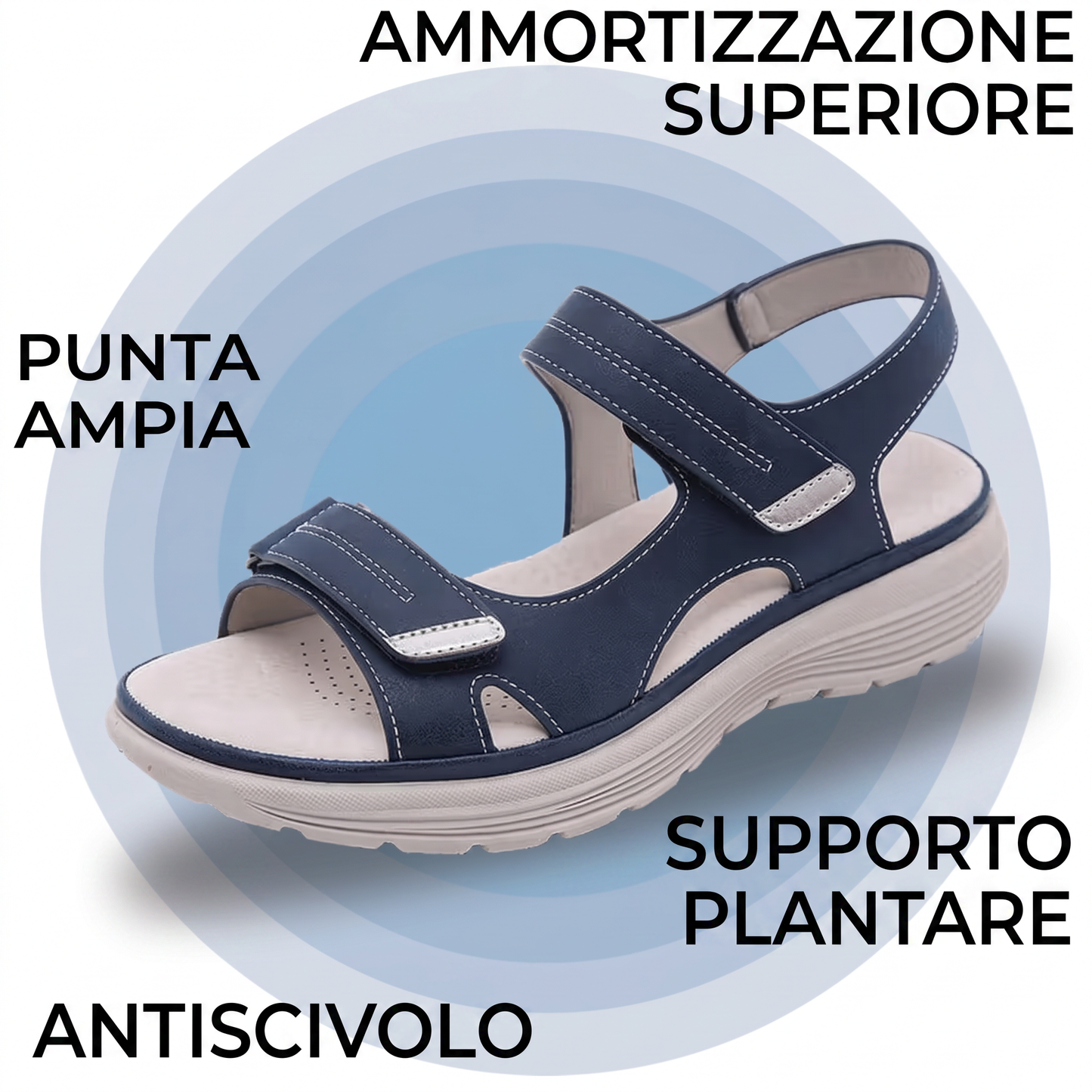 Sandales orthopédiques antidérapantes Soline
