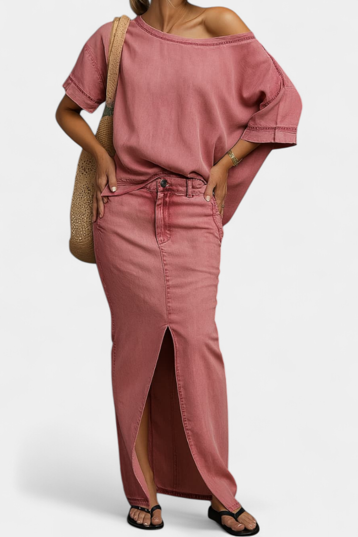 Apolonia Ensemble asymétrique avec ouverture élégante
