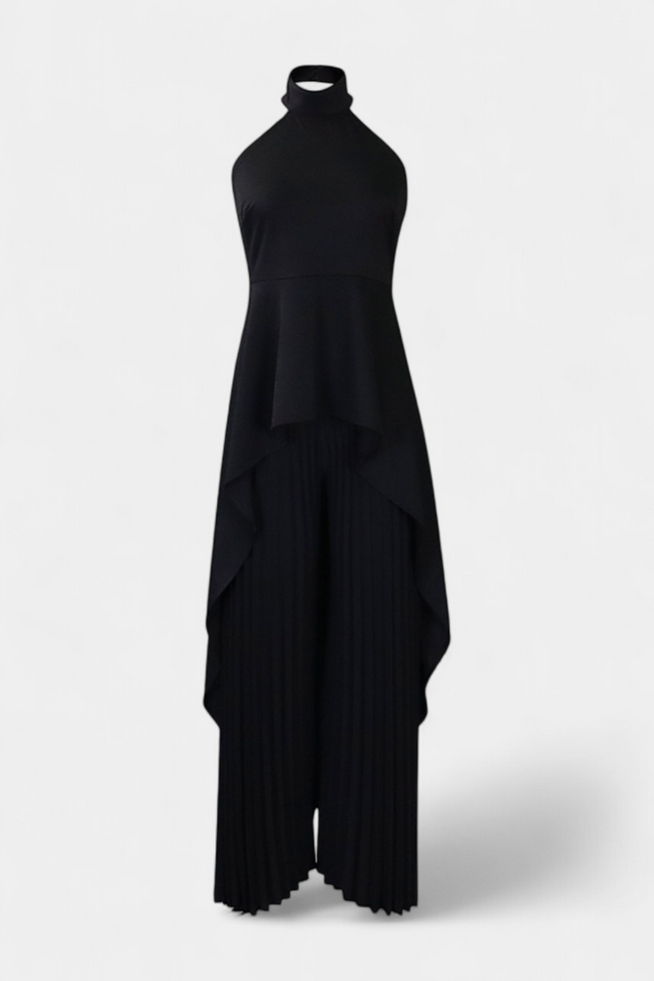 Ensemble asymétrique Chrysoula avec pantalon à plis