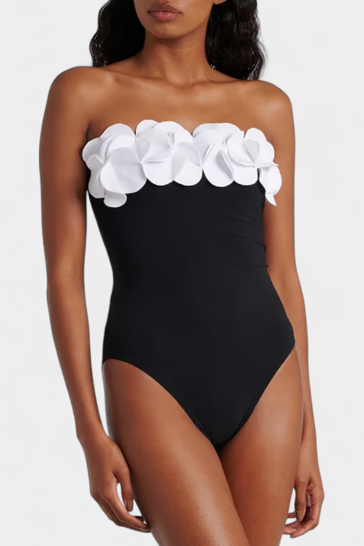 Ensemble maillot de bain et jupe portefeuille Ahria 3D Flower