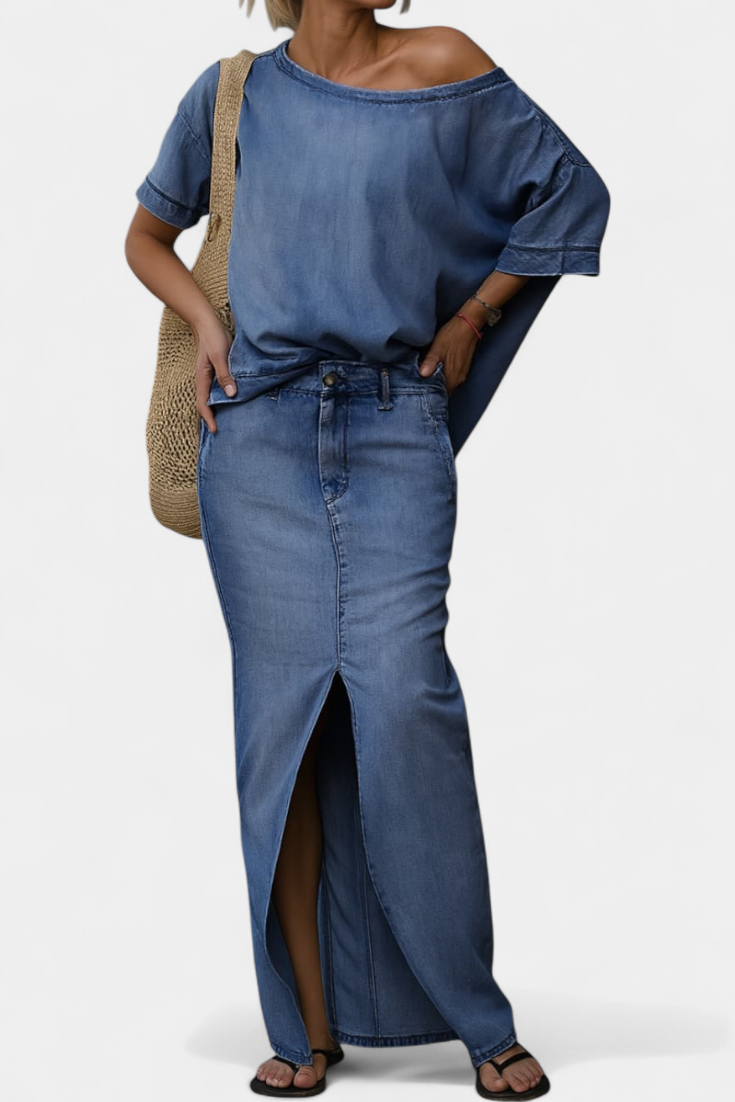 Apolonia Ensemble asymétrique avec ouverture élégante