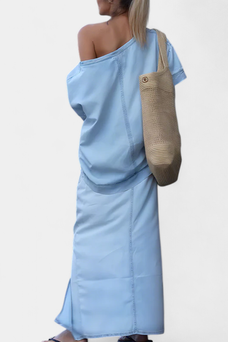 Apolonia Ensemble asymétrique avec ouverture élégante
