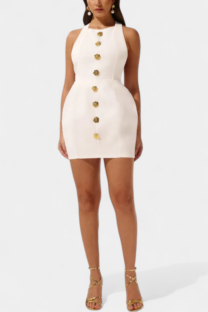 Yvonne : Mini robe dos nu
