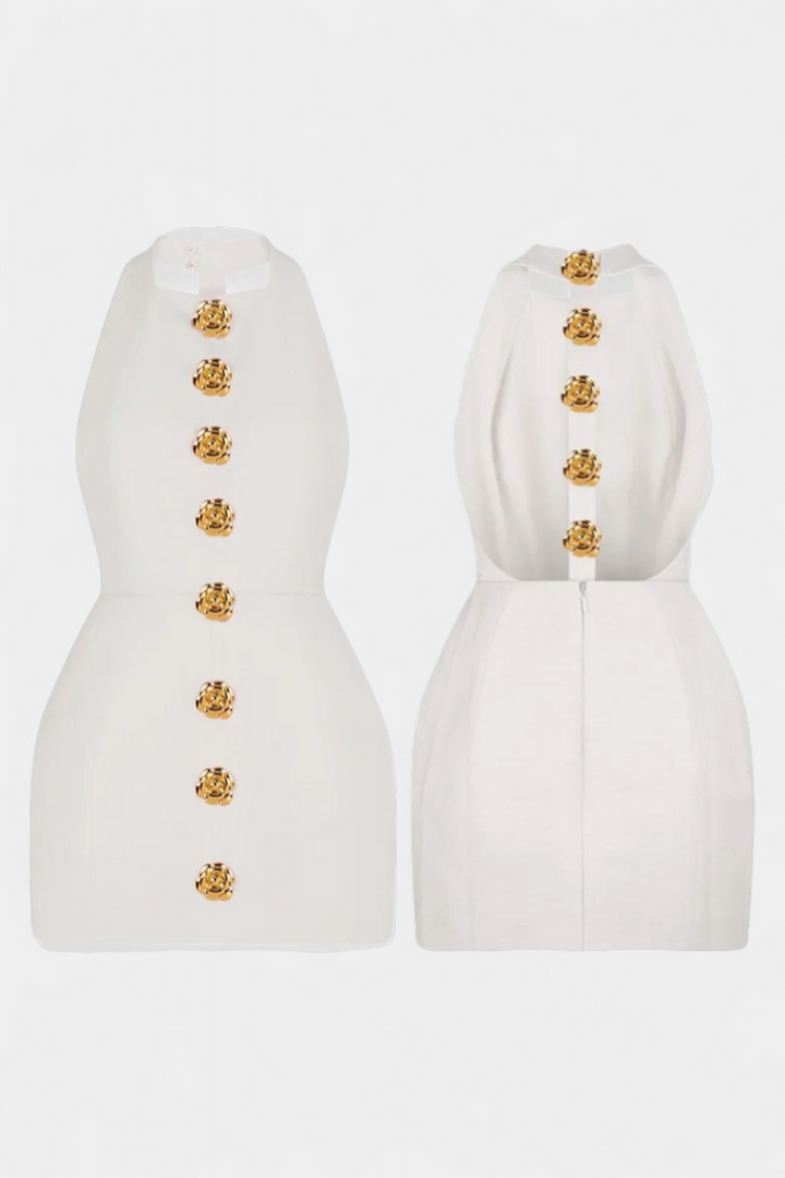 Yvonne : Mini robe dos nu
