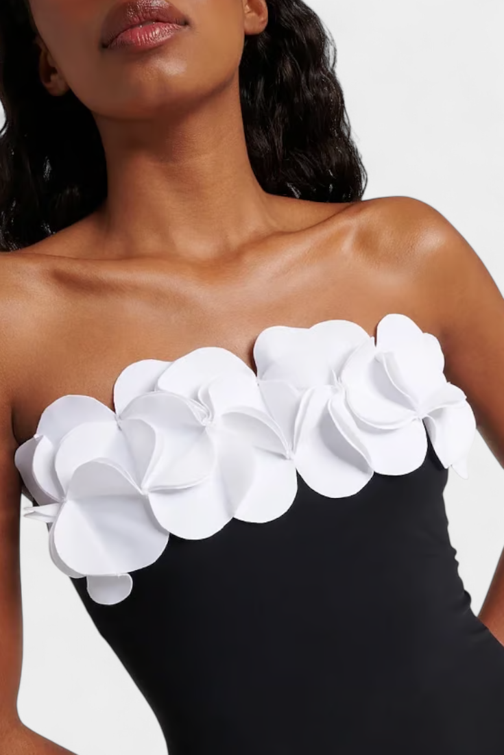 Ensemble maillot de bain et jupe portefeuille Ahria 3D Flower