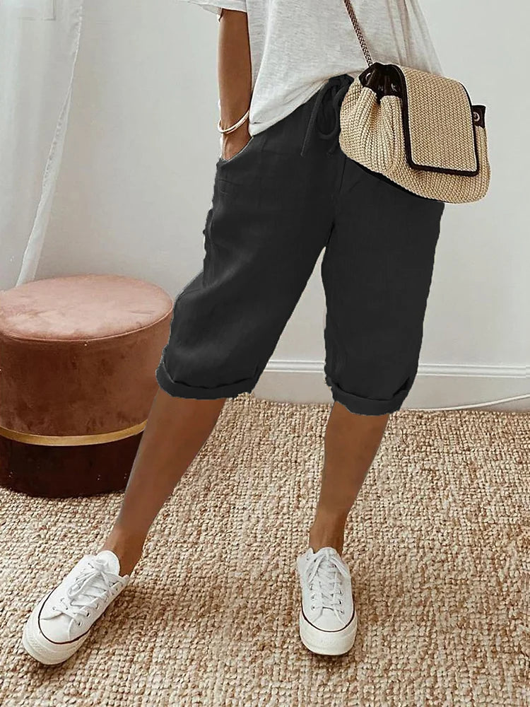 Betty™ | Short en lin avec poches