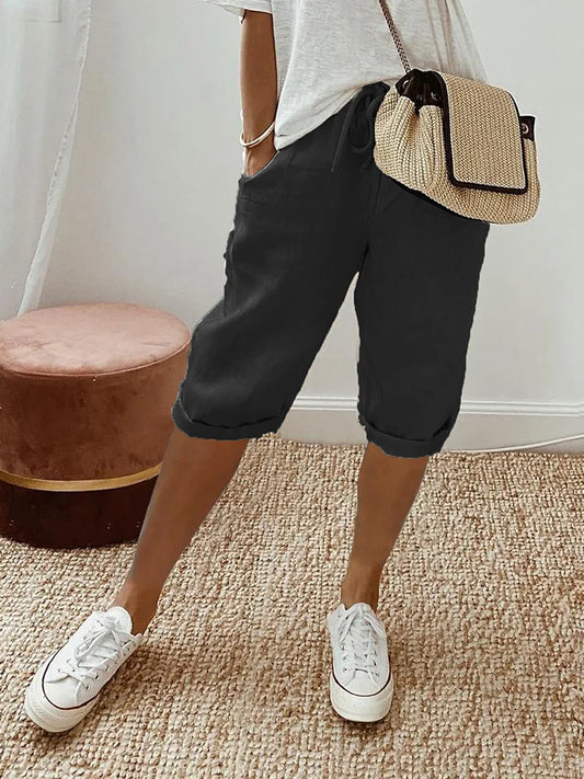 Betty™ | Short en lin avec poches