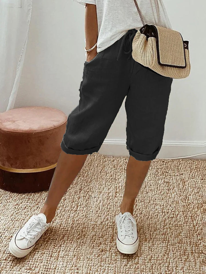 Betty™ | Short en lin avec poches