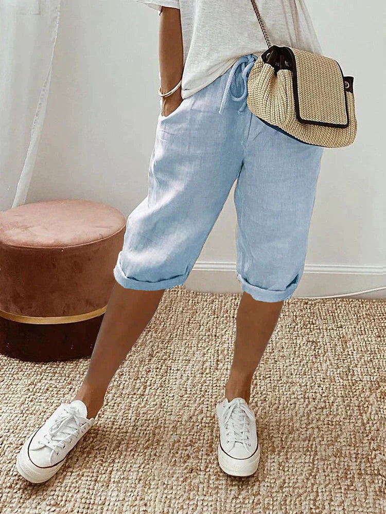 Betty™ | Short en lin avec poches