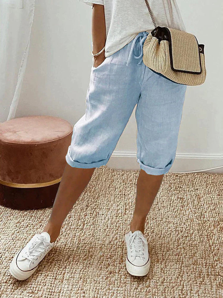 Betty™ | Short en lin avec poches
