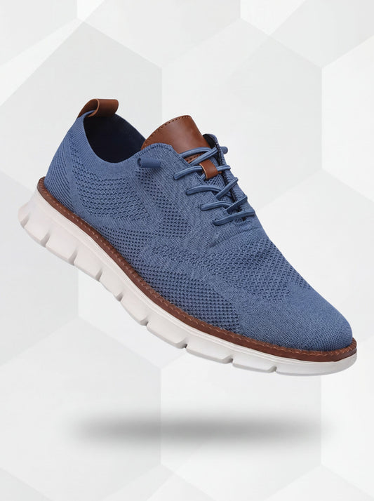 Chaussures respirantes ultra-confortables : bleu-blanc