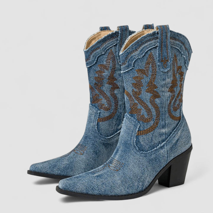 Callie | Bottines western brodées