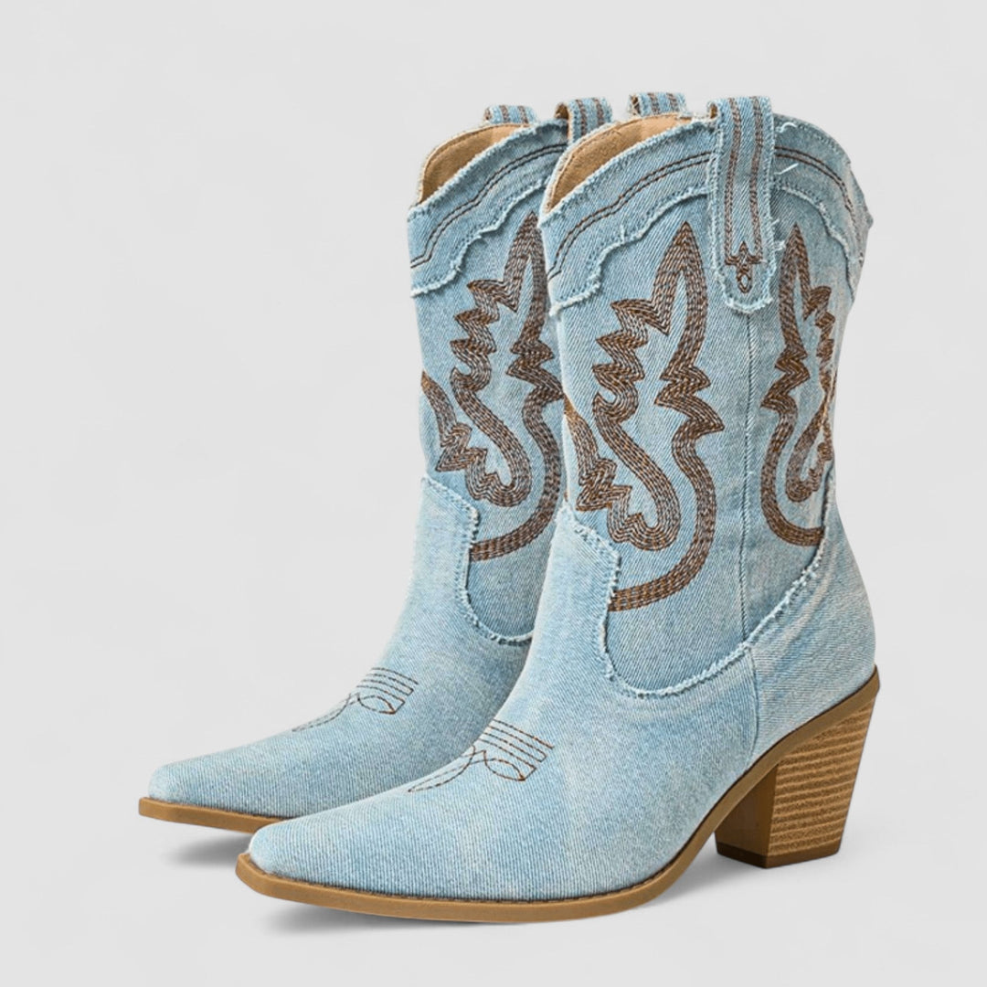 Callie | Bottines western brodées