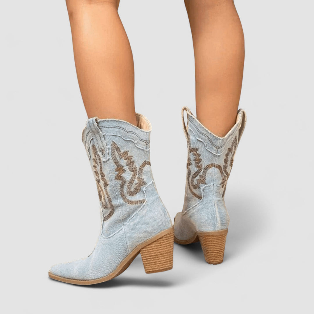 Callie | Bottines western brodées