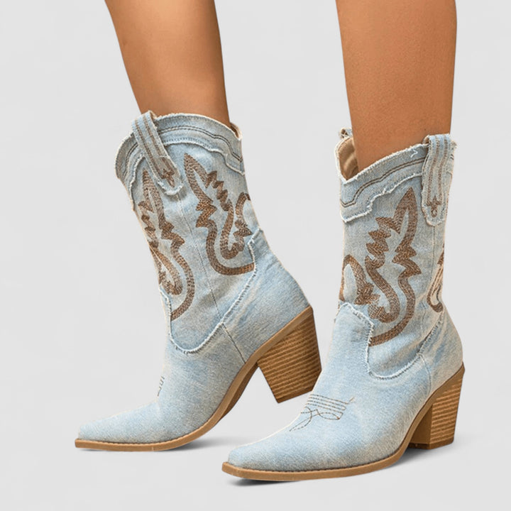 Callie | Bottines western brodées