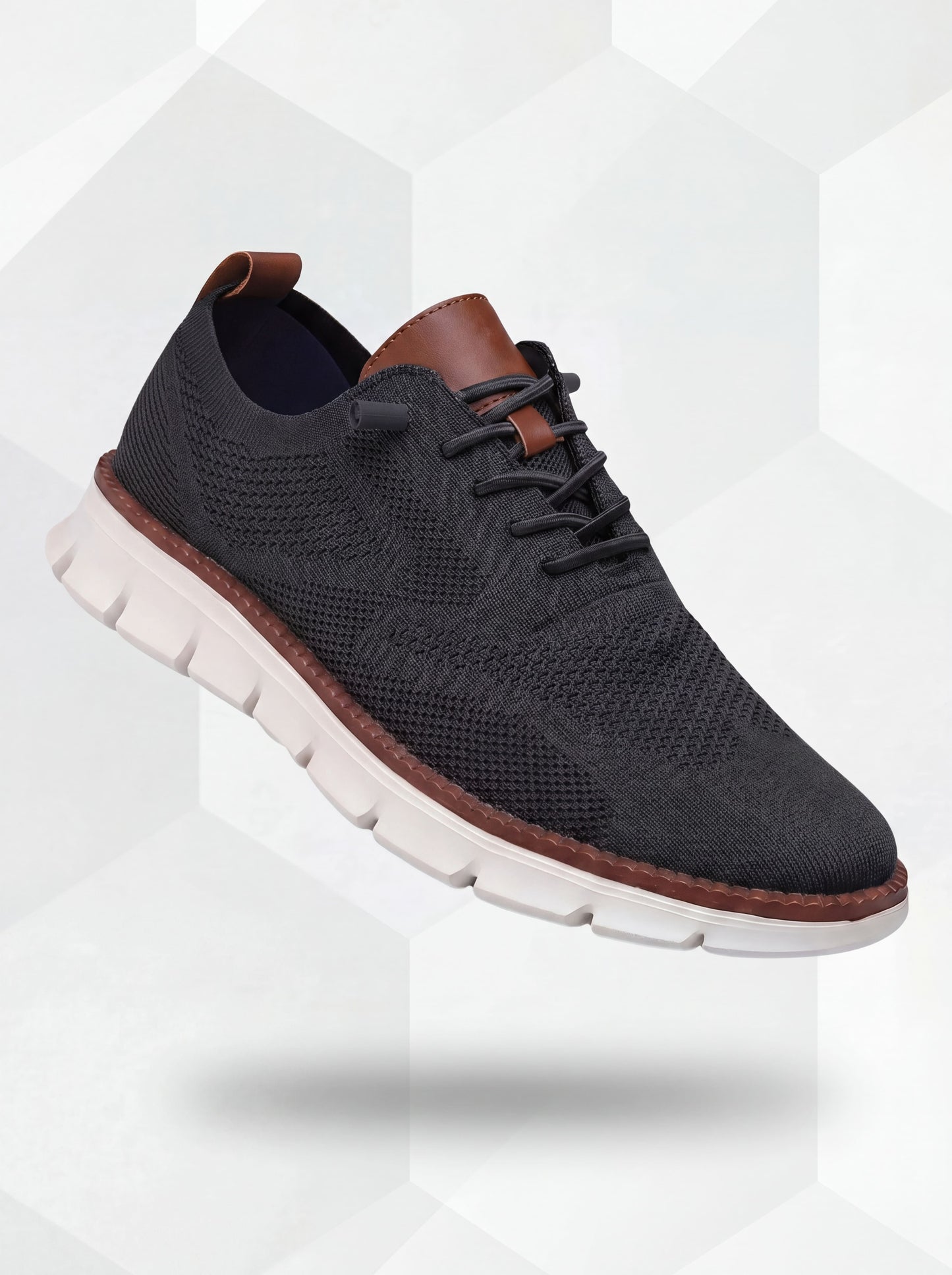 Chaussures respirantes ultra-confortables : noir-blanc
