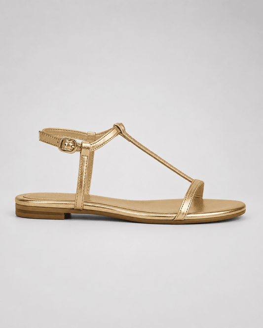 Alba | Sandalias doradas de verano