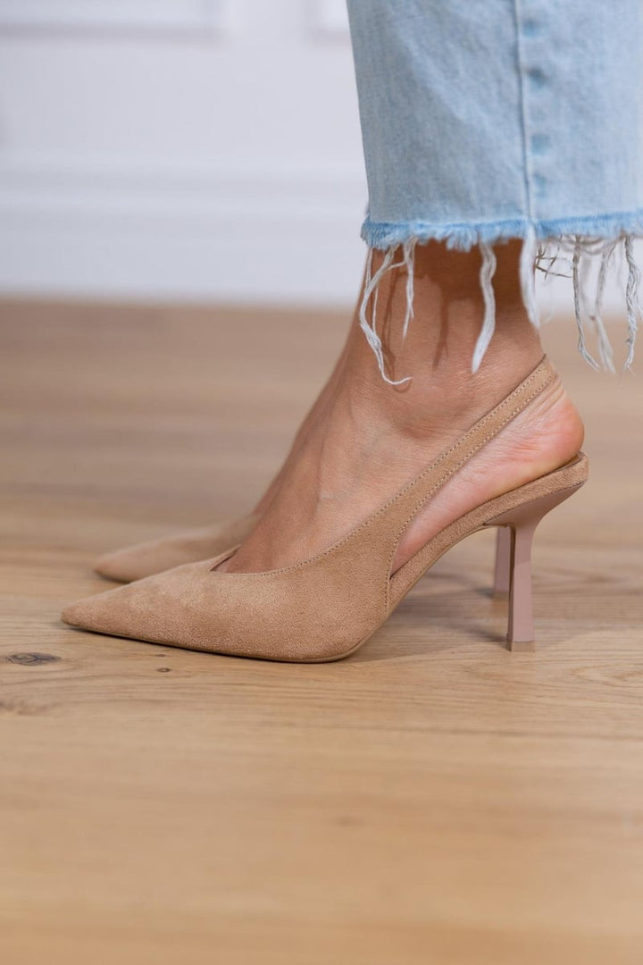 Marlena™ | Talons bas de couleur nude