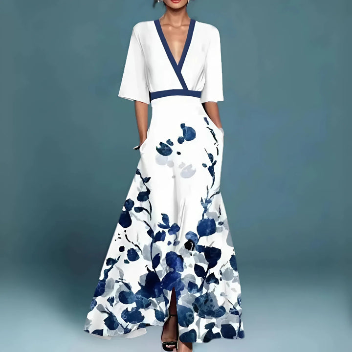 Valentina™ | Robe longue élégante avec décolleté plongeant