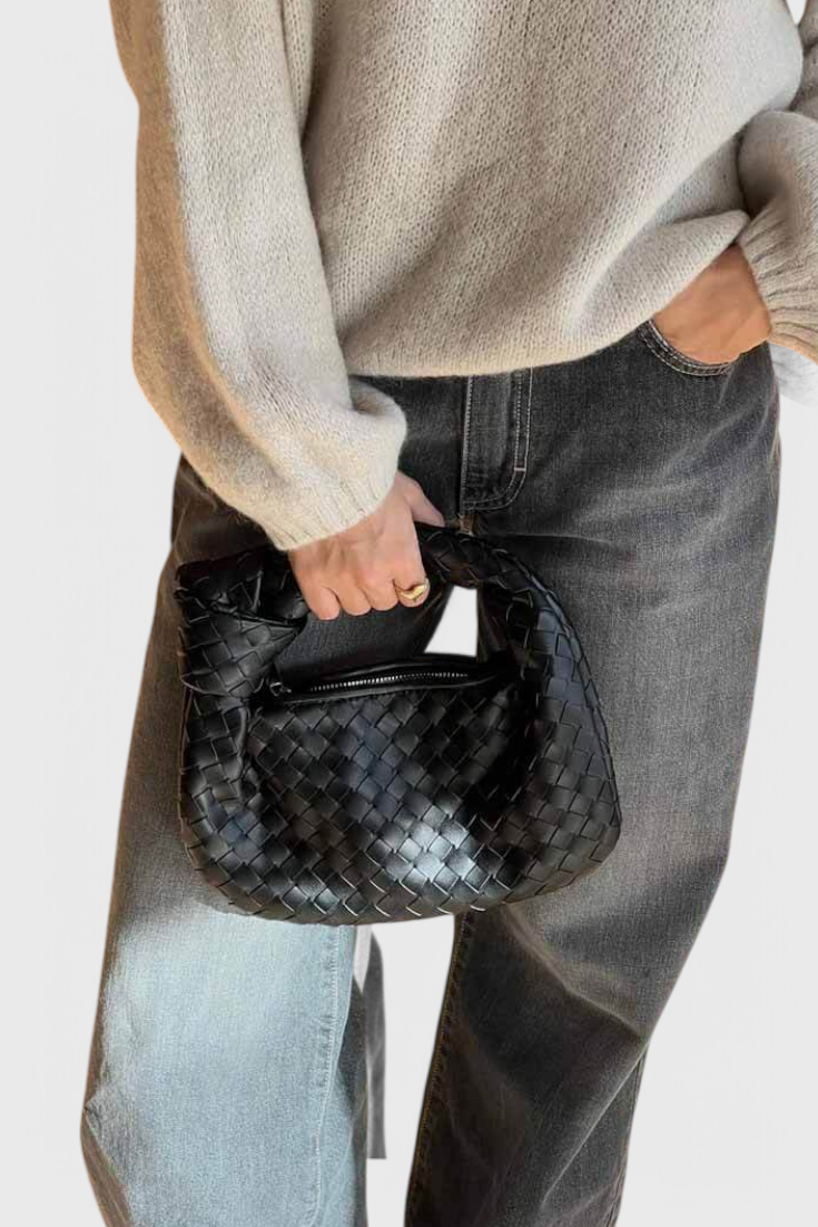 Mini-sac tissé Sage Satchel